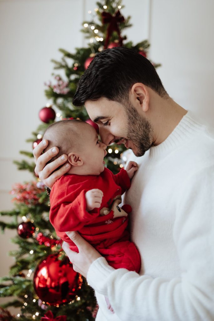 seance photo premier noel de bébé